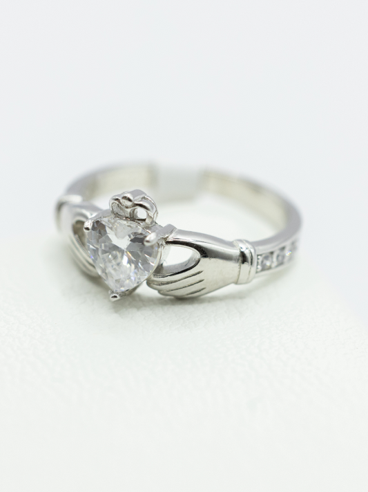 SARAH ZIRCONIA SILVER RING