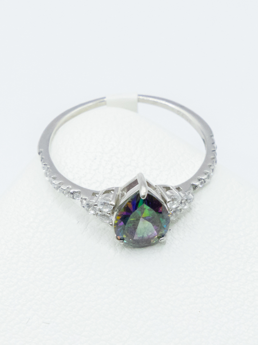 ZOE AMETHYST SILVER RING