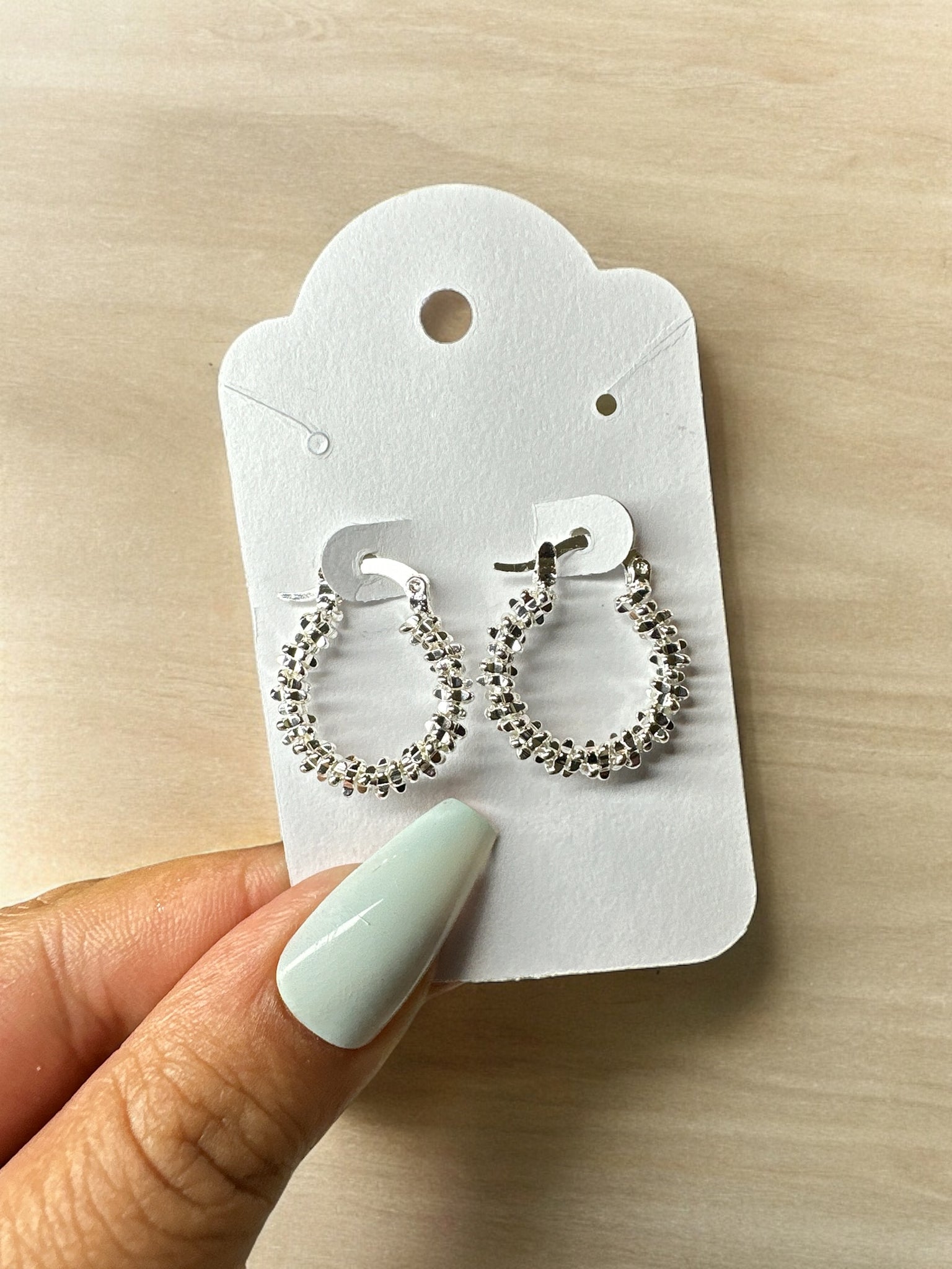 Bella silver earring