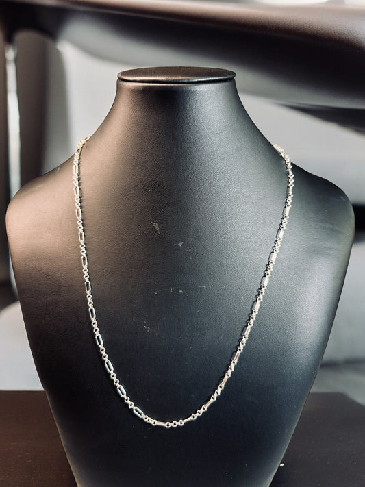 Silvery silver chain 22 inches